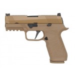 Страйкбольный пистолет WE SIG SAUER P-320 M18 металл, GBB арт.: WE-F008-TAN